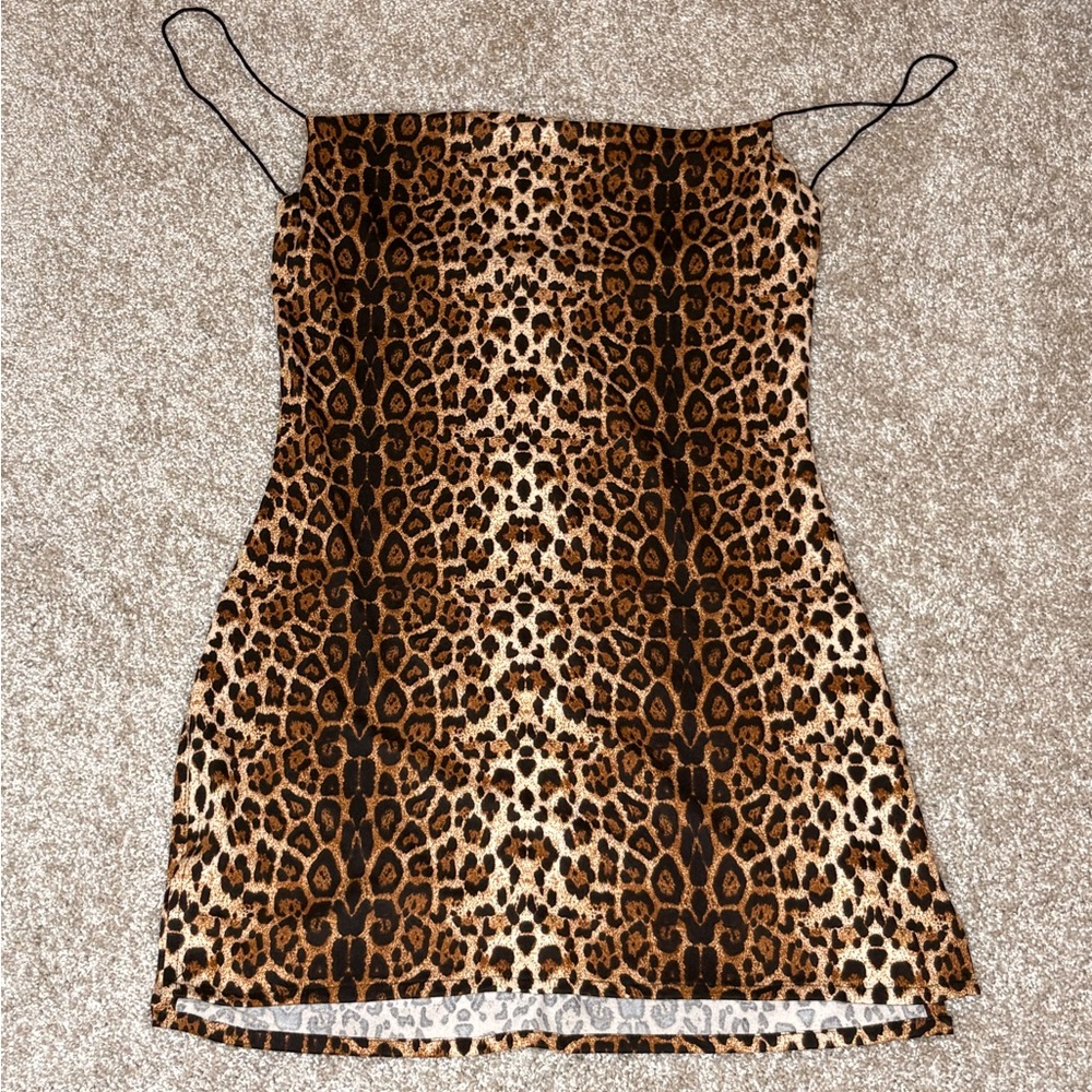 SHEIN Leopard Print Mini Dress